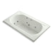 KOHLER K-1418-HE-NY Memoirs 72" x 42" drop-in whirlpool with reversible drain, heater and custom pump location without jet trim