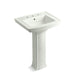 KOHLER 2359-8 Archer Pedestal bathroom sink with 8" widespread faucet holes