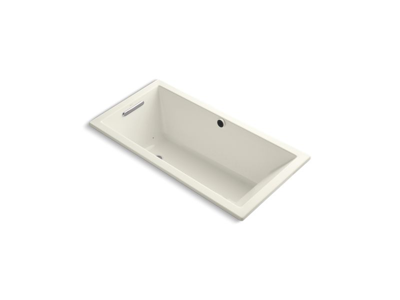 KOHLER K-1167-GW-96 Underscore Rectangle 60" x 30" drop-in BubbleMassage(TM) Air Bath with Bask heated surface and reversible drain