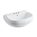 KOHLER K-2296-4-0 Wellworth Bathroom sink basin with 4" centerset faucet holes