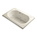KOHLER K-1170-H2-47 Memoirs 66" x 42" drop-in whirlpool with reversible drain and heater without jet trim