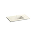 KOHLER K-2781-1 Ceramic/Impressions 37" rectangular vanity-top bathroom sink with single faucet hole