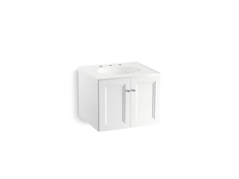 KOHLER K-99513-1WA Damask 24" wall-hung bathroom vanity cabinet with 2 doors