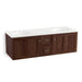 KOHLER K-99524-SD-1WE Damask 60" wall-hung bathroom vanity cabinet with 2 doors and 2 drawers, split top drawer