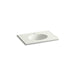 KOHLER K-2796-1 Ceramic/Impressions 31" oval vanity-top bathroom sink with single faucet hole