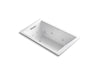 KOHLER K-1849-H2-0 Underscore Rectangle 60" x 36" drop-in whirlpool with heater without jet trim