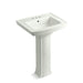 KOHLER 2359-4 Archer Pedestal bathroom sink with 4" centerset faucet holes