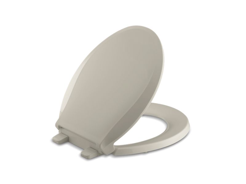 KOHLER K-4639 Cachet Quiet-Close round-front toilet seat