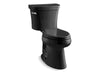 KOHLER 3949-U-7 Highline Comfort Height Two-Piece Elongated 1.28 Gpf Chair Height Toilet With Insulated Tank And 14" Rough-In in Black