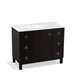 KOHLER K-99564-LG-1WU Jacquard 42" bathroom vanity cabinet with furniture legs, 1 door and 6 drawers