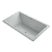 KOHLER K-1174-H2-95 Underscore Rectangle 72" x 42" drop-in whirlpool with heater without jet trim and with center drain