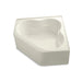 KOHLER K-1160-GLA-96 Tercet 60" x 60" BubbleMassage(TM) Air Bath with integral apron and integral flange