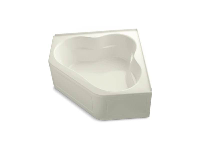 KOHLER K-1160-GLA-96 Tercet 60" x 60" BubbleMassage(TM) Air Bath with integral apron and integral flange