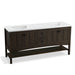 KOHLER K-99560-1WC Marabou 72" bathroom vanity cabinet with 4 doors and 2 drawers