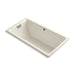 KOHLER K-856-GBN-47 Tea-for-Two 66" x 36" drop-in BubbleMassage air bath with Vibrant Brushed Nickel airjet finish