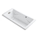 KOHLER K-865-GBN-0 Tea-for-Two 72" x 36" drop-in BubbleMassage air bath with Vibrant Brushed Nickel airjet finish