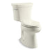 KOHLER K-3949-T Highline Comfort Height Two-piece elongated 1.28 gpf chair height toilet with tank cover locks and 14" rough-in
