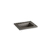 KOHLER K-2777-8-G86 Ceramic/Impressions 25" rectangular vanity-top bathroom sink with 8" widespread faucet holes