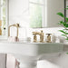 KOHLER 16232-3-AF Margaux Widespread Bathroom Sink Faucet With Cross Handles in Vibrant French Gold