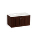 KOHLER K-99518-1WG Damask 36" wall-hung bathroom vanity cabinet with 2 doors