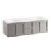 KOHLER K-99524-SD-1WT Damask 60" wall-hung bathroom vanity cabinet with 2 doors and 2 drawers, split top drawer