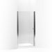 KOHLER 702416-L-SH Fluence Pivot Shower Door, 65-1/2" H X 27-1/4 - 28-3/4" W, With 1/4" Thick Crystal Clear Glass in Bright Silver