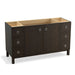 KOHLER K-99510-LG-1WC Jacquard 60" bathroom vanity cabinet with furniture legs, 2 doors and 6 drawers