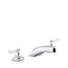 KOHLER K-800T20-4AKL Triton Bowe 1.0 gpm widespread bathroom sink faucet with laminar flow and lever handles, drain not included