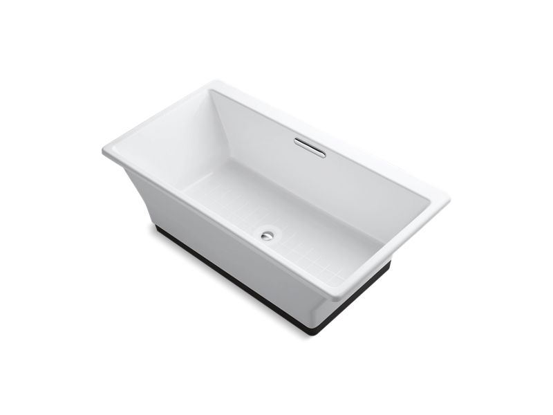 KOHLER K-894-F63 Rêve 66-15/16" x 36" freestanding bath with Brilliant Ash base