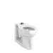 KOHLER K-4388 Anglesey Floor-mount top spud flushometer bowl with integral seat