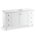 KOHLER K-99536-LG-1WA Poplin 60" bathroom vanity cabinet with legs, 2 doors and 6 drawers
