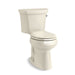 KOHLER 5481-UR-47 Highline Comfort Height Two-Piece Round-Front 1.28 Gpf Chair Height Toilet With Right-Hand Trip Lever And Insulated Tank in Almond