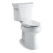 KOHLER 3889-UT-0 Highline Comfort Height Two-Piece Elongated 1.28 Gpf Chair Height Toilet With Tank Cover Locks, Insulated Tank And 10" Rough-In in White