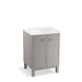 KOHLER K-99500-LG-1WT Jacquard 24" bathroom vanity cabinet with furniture legs and 2 doors