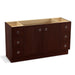 KOHLER K-99510-TK-1WG Jacquard 60" bathroom vanity cabinet with toe kick, 2 doors and 6 drawers