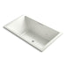 KOHLER K-1174-XH2G-NY Underscore Rectangle 72" x 42" drop-in whirlpool + BubbleMassage(TM) Air Bath with center drain
