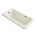 KOHLER K-865-GBN-96 Tea-for-Two 72" x 36" drop-in BubbleMassage air bath with Vibrant Brushed Nickel airjet finish