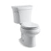 KOHLER 3947-U-0 Wellworth Two-Piece Round-Front 1.28 Gpf Toilet With Insulated Tank And 14" Rough-In in White