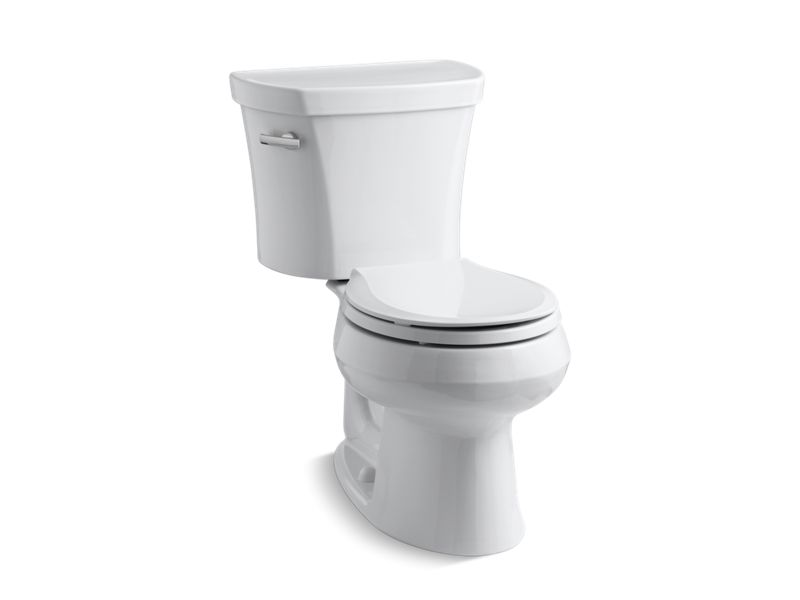 KOHLER 3947-U-0 Wellworth Two-Piece Round-Front 1.28 Gpf Toilet With Insulated Tank And 14" Rough-In in White