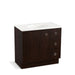 KOHLER K-99507-TKR-1WB Jacquard 36" bathroom vanity cabinet with toe kick, 1 door and 3 drawers on right
