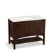 KOHLER K-99568-1WB Marabou 42" bathroom vanity cabinet with 1 door and 4 drawers