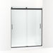 KOHLER K-706164-L Levity Sliding shower door, 74" H x 56-5/8 - 59-5/8" W, with 5/16" thick Crystal Clear glass