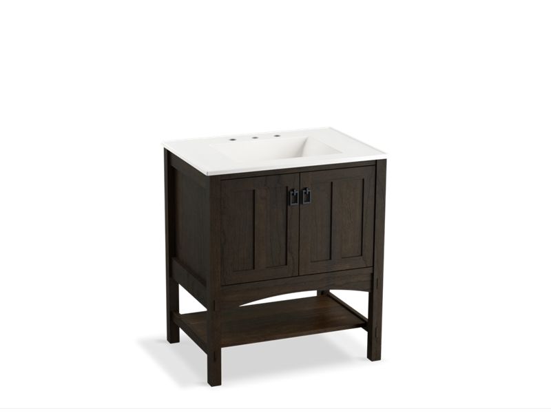 KOHLER K-99553-1WC Marabou 30" bathroom vanity cabinet with 2 doors