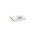 KOHLER K-2791-1 Ceramic/Impressions 25" oval vanity-top bathroom sink with single faucet hole