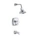 KOHLER T16233-3-CP Margaux Rite-Temp(R) Pressure-Balancing Bath And Shower Faucet Trim With Push-Button Diverter And Cross Handle, Valve Not Included in Polished Chrome