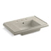KOHLER K-2758-8-G9 Tresham 30" pedestal bathroom sink basin with 8" widespread faucet holes