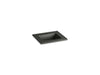 KOHLER K-2777-1-G88 Ceramic/Impressions 25" rectangular vanity-top bathroom sink with single faucet hole