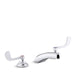 KOHLER K-800T20-5AKL Triton Bowe 1.0 gpm widespread bathroom sink faucet with laminar flow and wristblade handles, drain not included