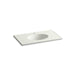 KOHLER K-2798-1 Ceramic/Impressions 37" Vitreous china vanity top with integrated oval sink