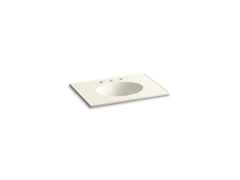 KOHLER K-2796-8 Ceramic/Impressions 31" Vitreous china vanity top with integrated oval sink